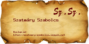 Szatmáry Szabolcs névjegykártya